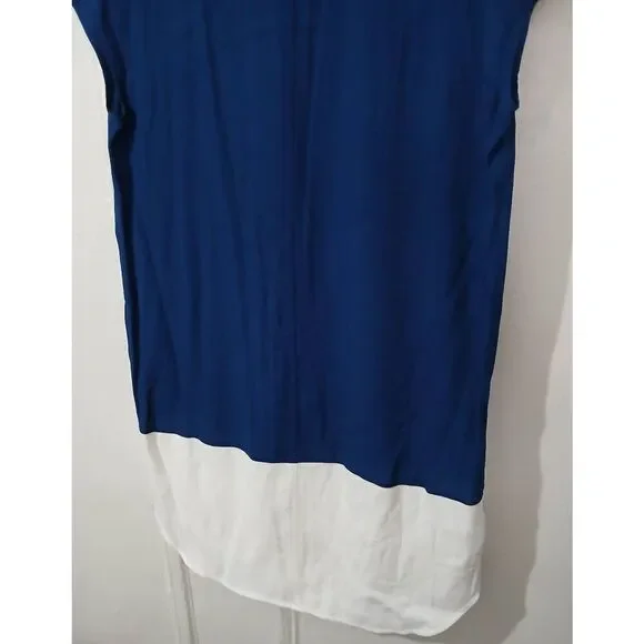 Madewell womens small dress casual color block blue white Lightweight